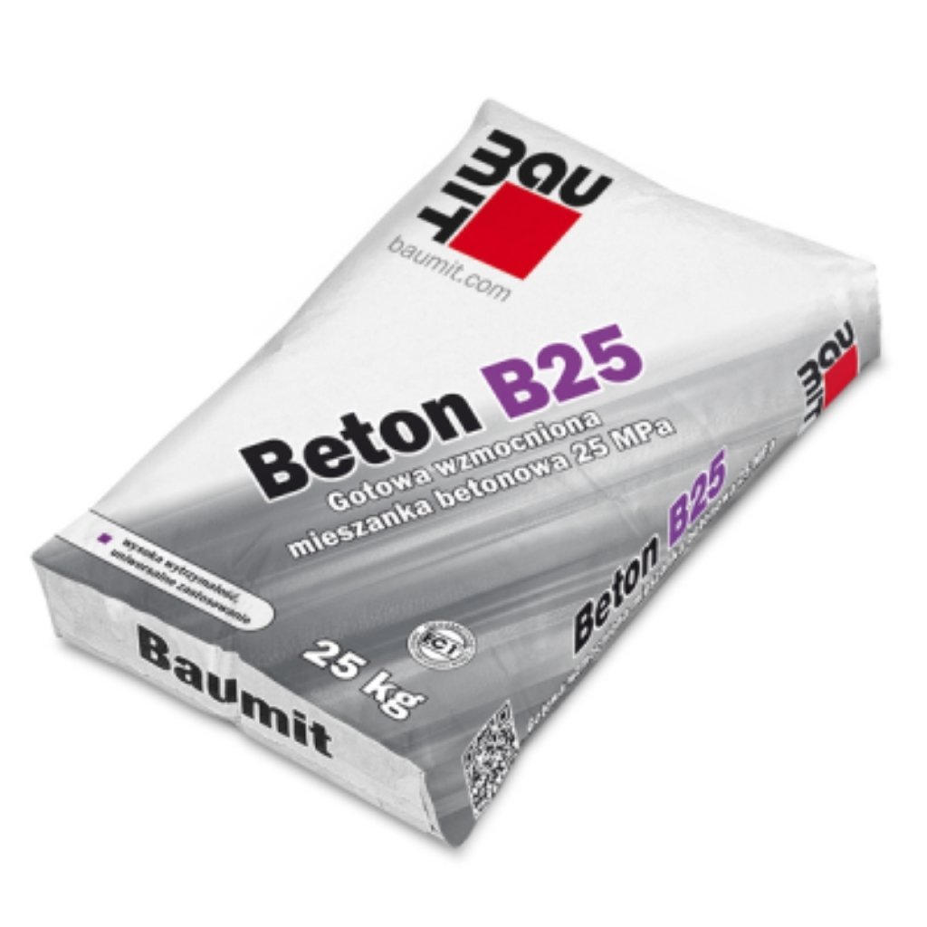 Baumit Beton B25 25 kg – gotowa mieszanka betonowa do posadzek, fundamentów i elementów betonowych