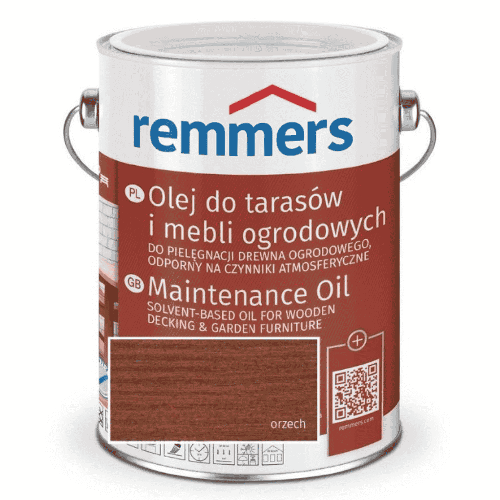 Olej do ochrony i pielęgnacji drewnianych tarasów oraz mebli ogrodowych marki Remmers