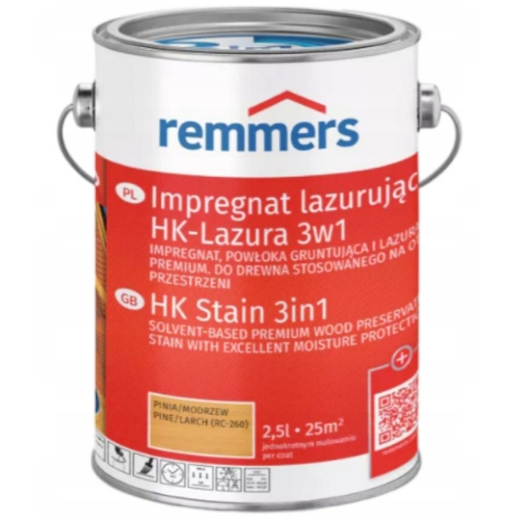 Remmers Hk Lazura 3in1 impregnat do drewna