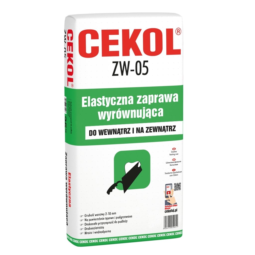 CEKOL ZW-05 elastyczna zaprawa wyrównująca
