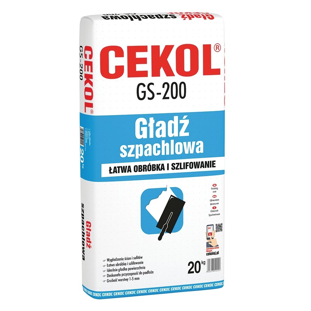 Gładź CEKOL GS-200 gładź szpachlowa