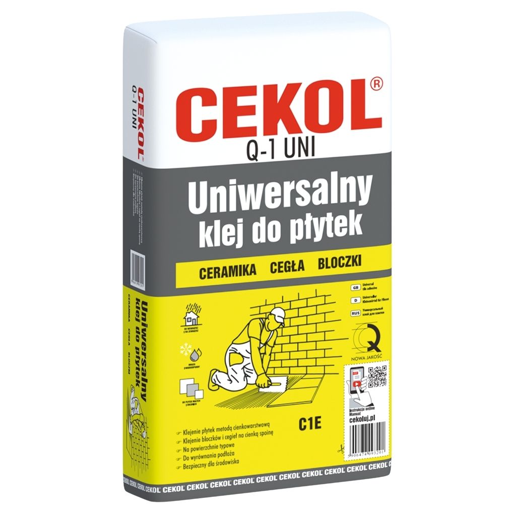 Klej do płytek mrozoodporny CEKOL Q-1 UNI klej do płytek mrozoodporny