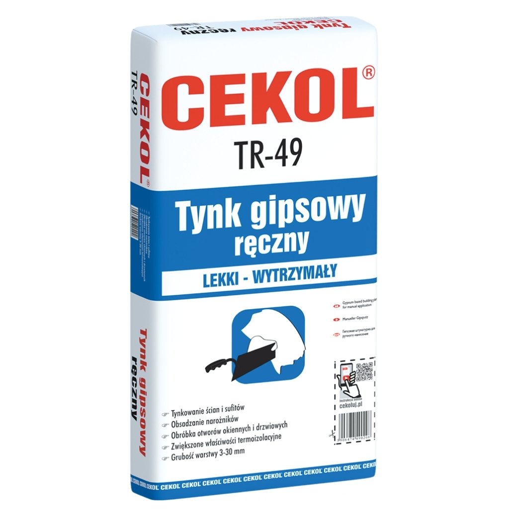 CEKOL TR-49 tynk gipsowy ręczny