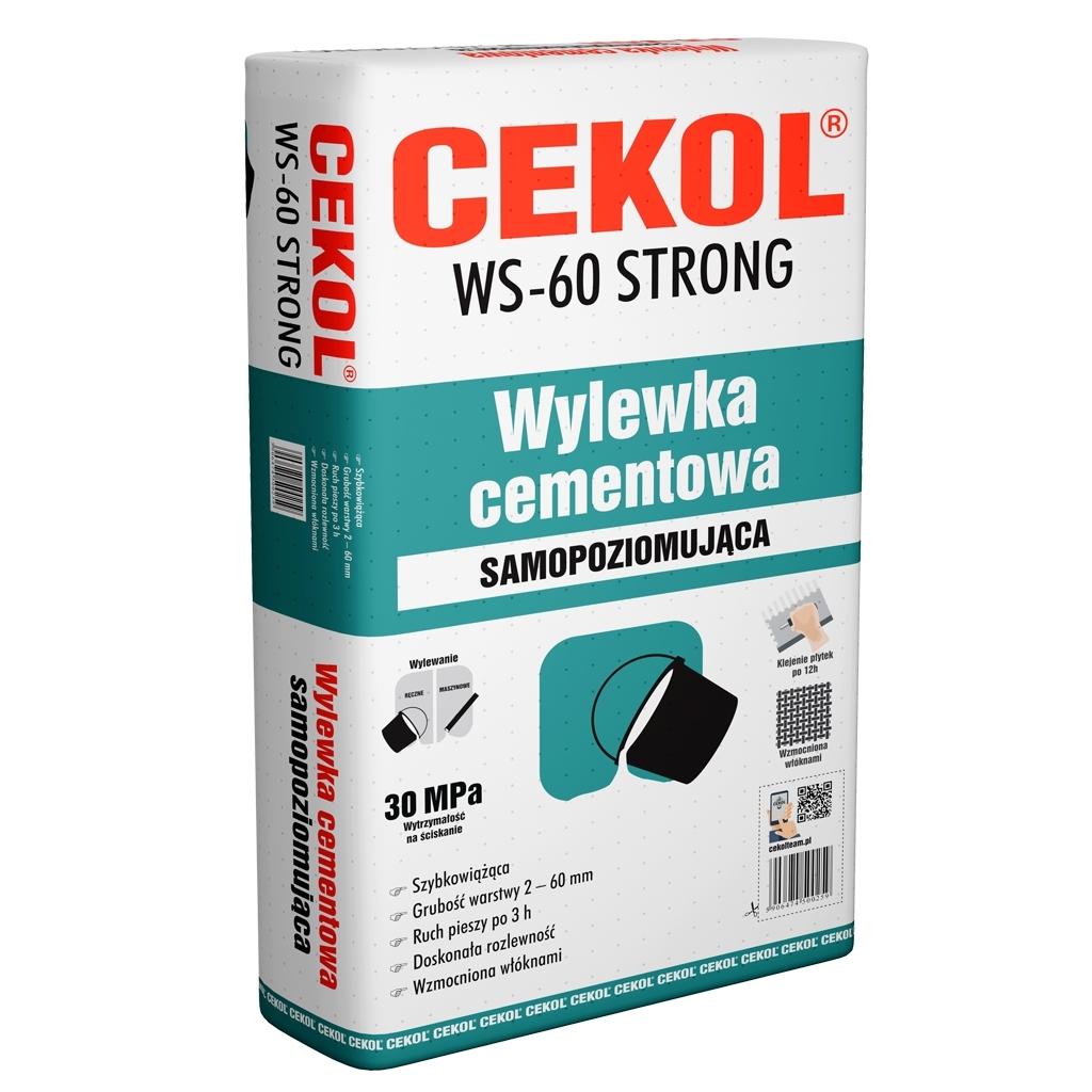 Wylewka cementowa CEKOL WS-60 STRONG