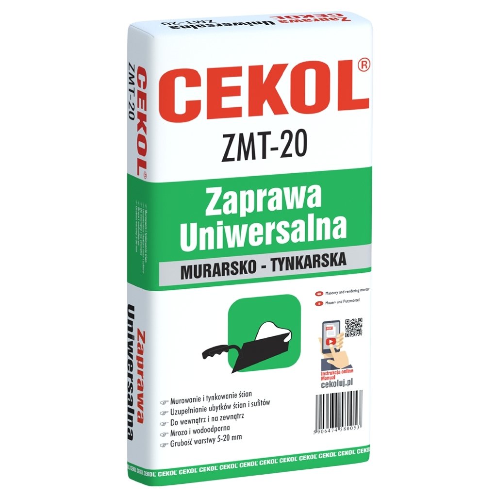 CEKOL ZMT-20 – zaprawa murarsko-tynkarska