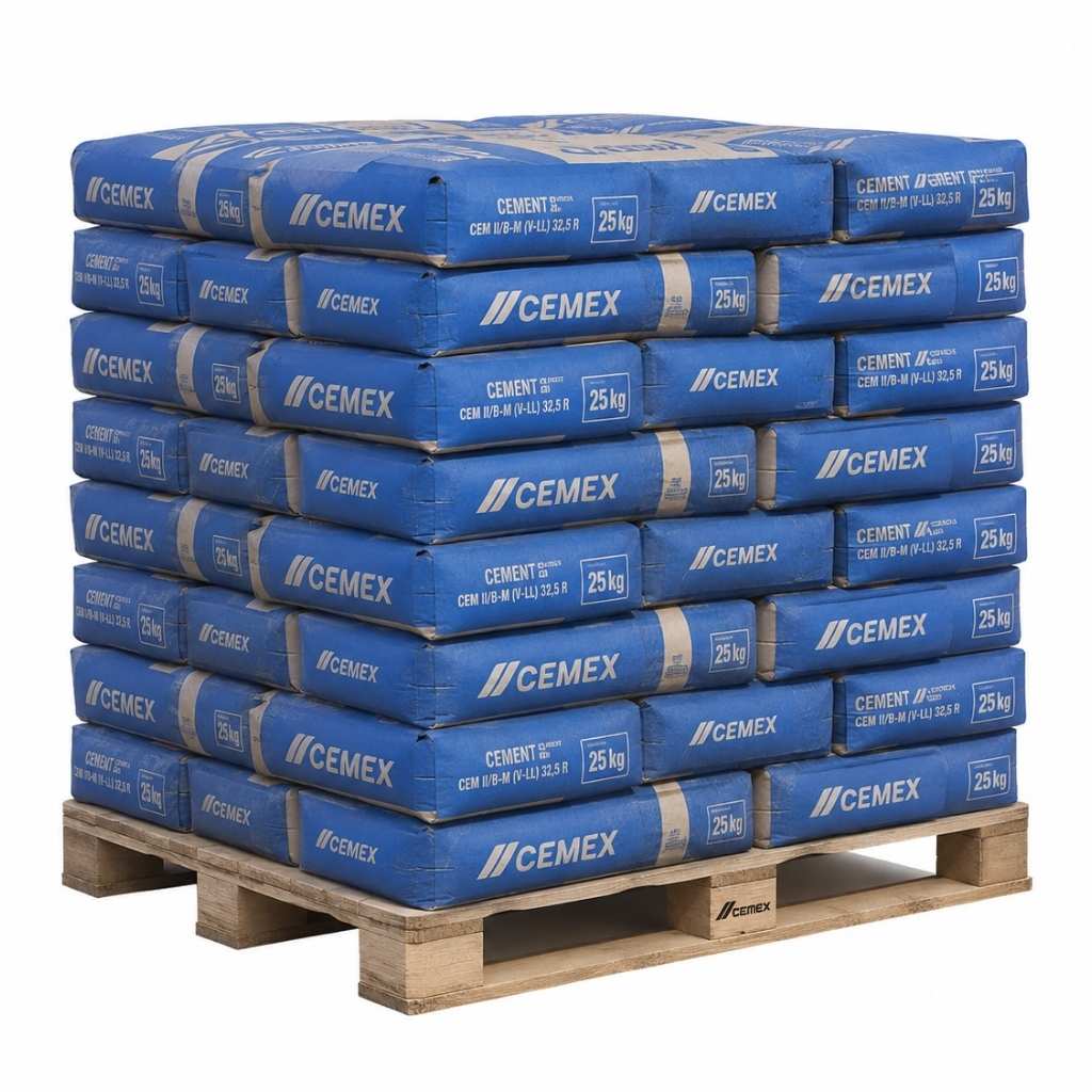 Cement niebieski CEMEX CEM II/C-M (W-LL) 32,5 R – niebieski worek