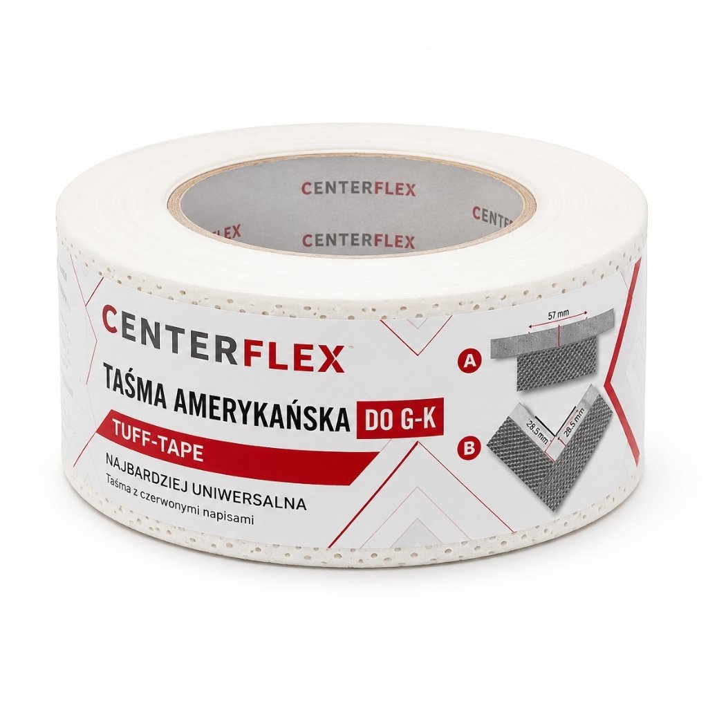 Taśma amerykańska CENTERFLEX Tuff-Tape do płyt gipsowo-kartonowych